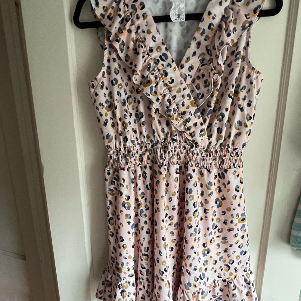 Sadie & Sage Pink Leopard Print dress